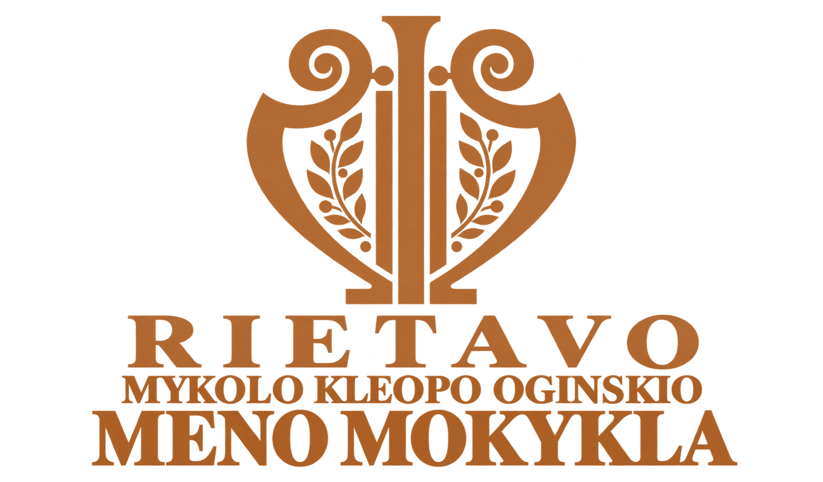 Rietavo Mykolo Kleopo Oginskio meno mokyklos logotipas